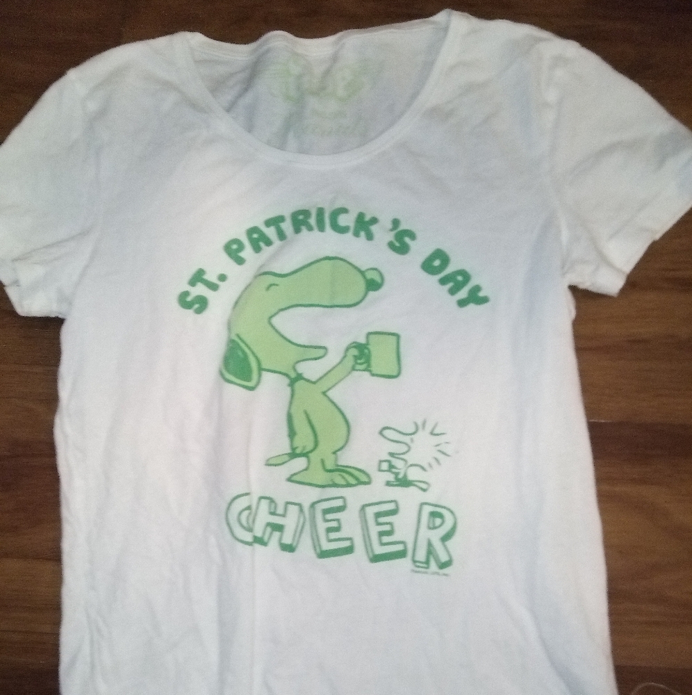 Peanuts Snoopy St Patrick's Day Tee (S)